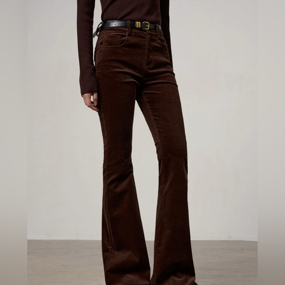 Commense NWT Brown Corduroy Flare Size Small